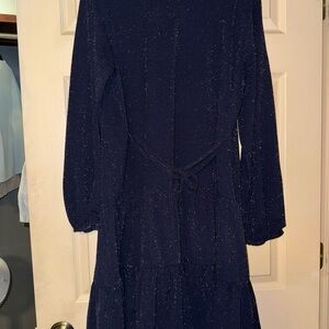 Maurices Navy Blue Sparkle Dress